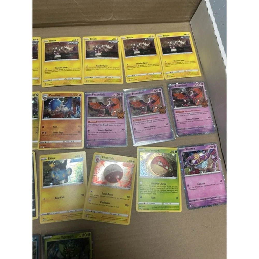 25 pokemon cards with SWIRLS 🌀 All cosmos holos Nm-dmg promos‎